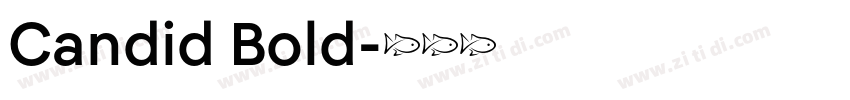 Candid Bold字体转换